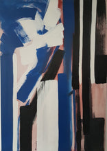 Load image into Gallery viewer, Stripes, abstract composition, oil on canvas by Marcelle Laveix